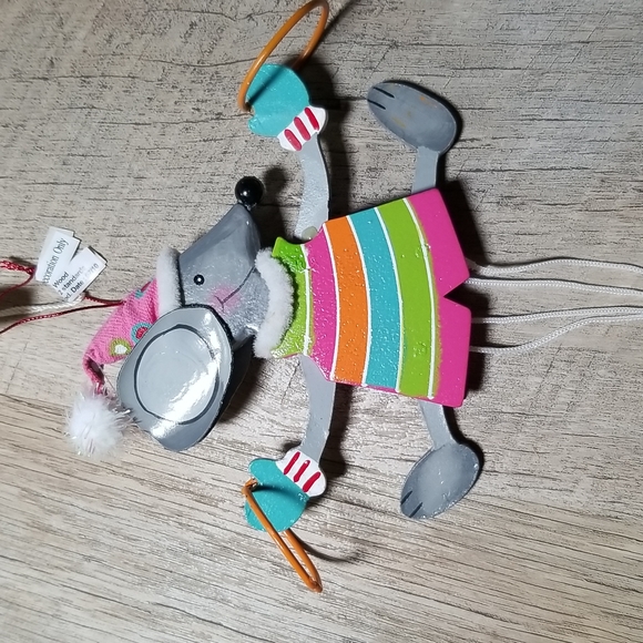 Juggling Mouse Pull String Ornament BRAND NEW - Picture 3 of 5